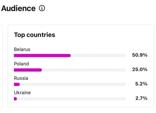 Audience by country
