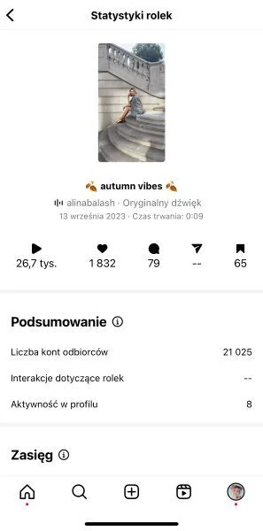 Post statistics example 1