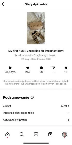 Post statistics example 2